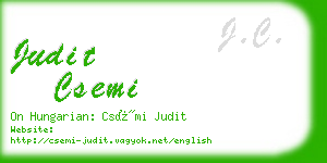 judit csemi business card